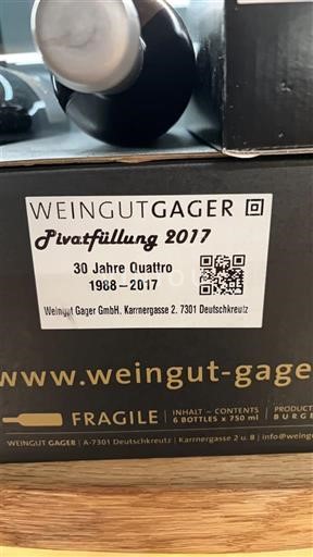Burgenland Nespecifikováno Weingut Gager 30 Jahre Quattro 2017