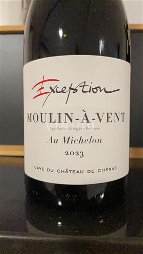 Beaujolais Moulin-à-vent Château Cave du Château de Chénas Exception Au Michelon 2023