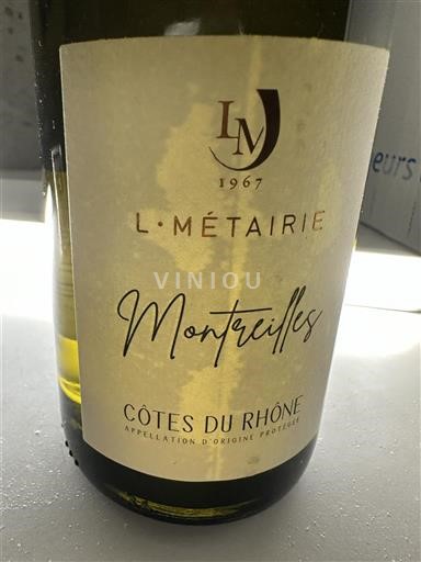 Valle del Rodano Côtes-du-Rhône L. Métairie Montreilles 2023