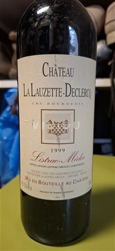 Bordeaux Listrac-Médoc Cru Bourgeois Château La Lauzette-Declercq 1999