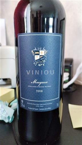 Bordeaux Margaux Cave Saint-Didier 2018