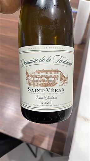 Burgundi Saint-Véran Domaine La Feuillarde Tradition 2023