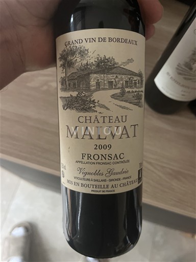 Bordeaux Fronsac Château Malvat 2009