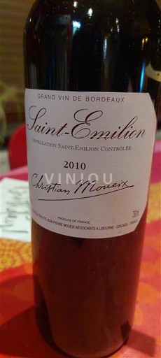Bordeaux Saint-Émilion Christian Moueix 2010