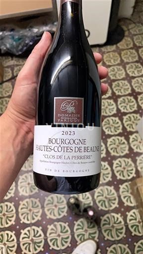 Burgundi Beaunen Ylämaat Domaine Parigot Clos de la Perrière 2023