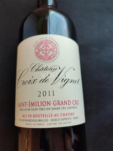 Bordeaux Saint-Émilion Grand Cru Grand Cru Château Croix de Vignot 2011