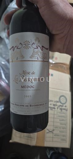 Bordeaux Médoc Baron Philippe de Rothschild Mise de la Baronnerie 2005