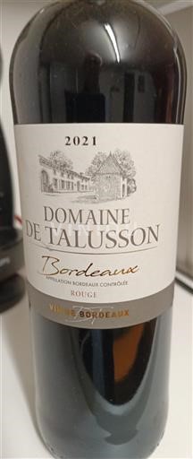 Bordeaux Domaine Talusson 2021