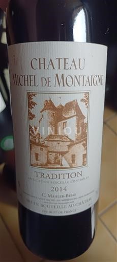 Bordeaux Château Michel de Montaigne Tradition 2014