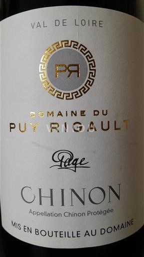Loiren laakso Chinon Domaine Puy Rigault Page Ei vuosikertaa