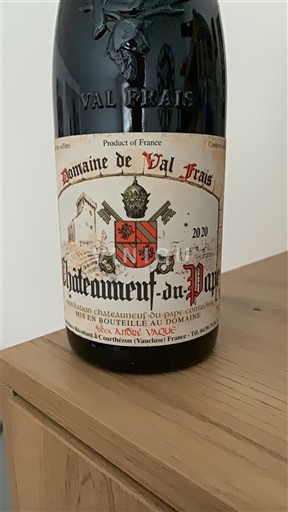 Rhônen laakso Châteauneuf-du-Pape Domaine Val Frais 2020