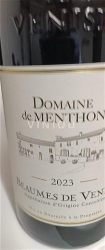 Vallée du Rhône Beaumes de Venise Domaine Menthon 2023