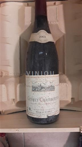 Burgundi Gevrey-Chambertin Jacques Kohut 2003