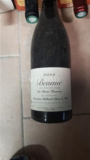 Bourgogne Beaune Domaine Billard Père et Fils Les Bons Feuvres 2015