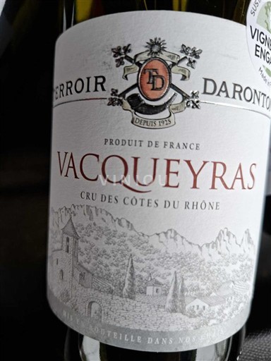 Lugina e Ronës Vacqueyras Terroir Daronton Jo Viti