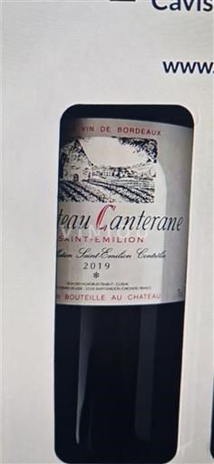 Burdeos Saint-Émilion Château Canterane 2019