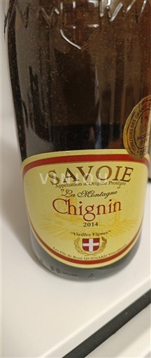 Savoja in Bugey Chignin La Montagne Vieilles Vignes 2014