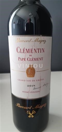 Bordeaux Pessac-Léognan Château Pape Clément Clémentin de Pape Clément 2018