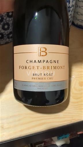 Champagne Sâm-panh Premier Cru Forget-Brimont Brut Rosé Premier Cru Không niên vụ