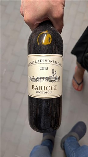 Toskana Brunello di Montalcino Baricci Montosoli 2015