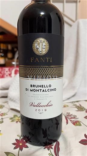 Toscana Brunello di Montalcino. Fanti Vallocchio 2019