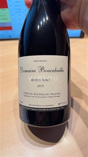 Roussillon Côtes du Roussillon Villages Domaine Boucabeille Monte Nero 2019