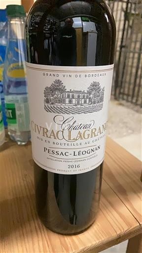 Bordeaux Pessac-Léognan Château Civrac lagrange 2016