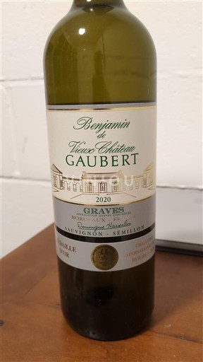 Bordeaux Graves Château Vieux Château Gaubert Benjamin 2020