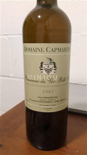 Sudoeste Pacherenc-du-vic-bilh Domaine Capmartin 2007