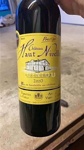 Bordeaux Bordeaux superiore Château Haut Nivelle Prestige 2022