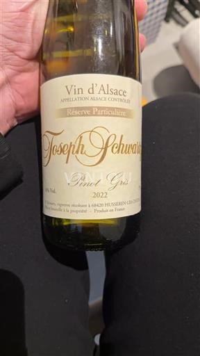 Alsacia Joseph Schwartz Pinot Gris Réserve Particulière 2022