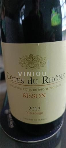 Vallée du Rhône Côtes-du-rhône Bisson 2013