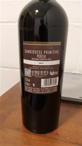 Pouilles Torre Colà Sangiovese Primitivo 2022