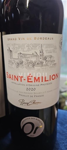 Bordeaux Saint-Émilion Pierre Chavin 2020