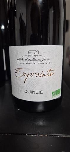 Beaujolais Régnié Sophie et Guillaume Janier Empreinte 2020