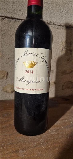 Bordeaux Margaux Château Marsac Seguineau 2014
