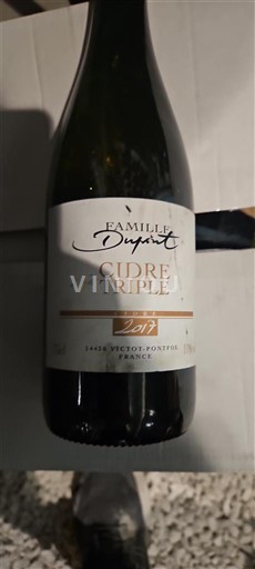 Normandie Famille Dupont Cidre Triple 2017