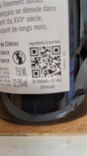 Beaujolais Chénas Château Cave du Château de Chénas Thesaurius Vinum Không niên vụ