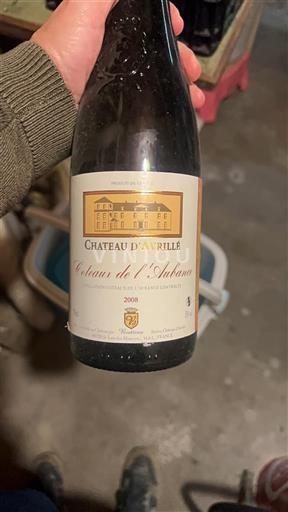 Rượu vang Blanc moelleux Château Avrillé 2008 Pháp Thung lũng sông Loire Coteaux-de-l'aubance AOC