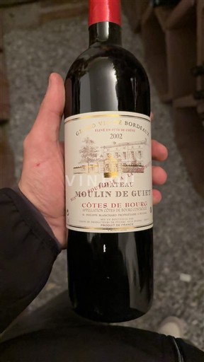 Bordeaux Côtes-de-bourg Château Moulin de Guiet 2002