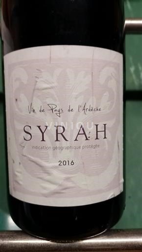 Alpe in reke Rona Ardeška. Caves de Saint Désirat Syrah 2016