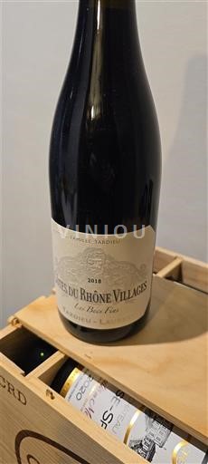 Rhônen laakso Côtes-du-rhône-villages Famille Tardieu Les Becs Fins 2018