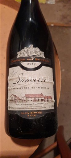 Valle del Loira Sancerre Domaine S Brosses Secrets des Tronchards 2010