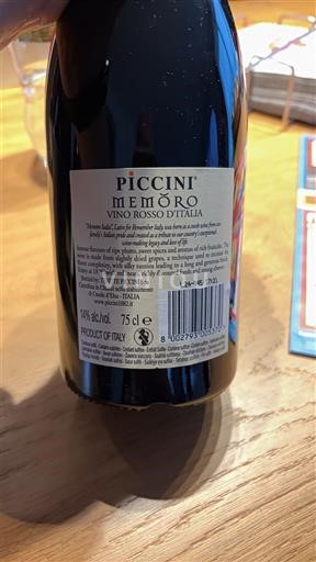 Toscana Määrittelemätön Piccini Memoro Ei vuosikertaa