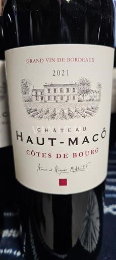 Bordeaux Côtes-de-bourg Château Haut-Macô 2021