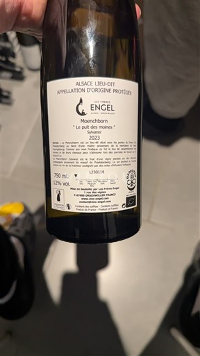 Elsass Sylvaner Les Frères Engel Moenchborn Le puit des moines 2023