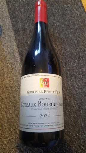 Bourgogne Bourgognebackar Groubier Père & Fils Marjevol 2022