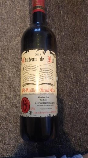 Bordeaux Saint-Émilion Grand Cru Grand Cru Château Rol 2018