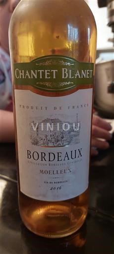 Burdeos Bordeaux Chantet Blanet 2016