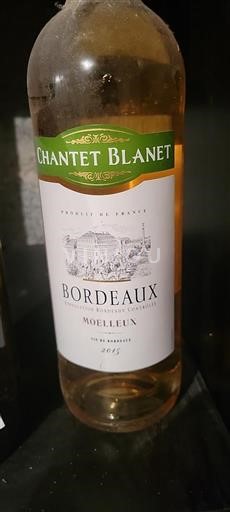 Burdeos Bordeaux Chantet Blanet 2015